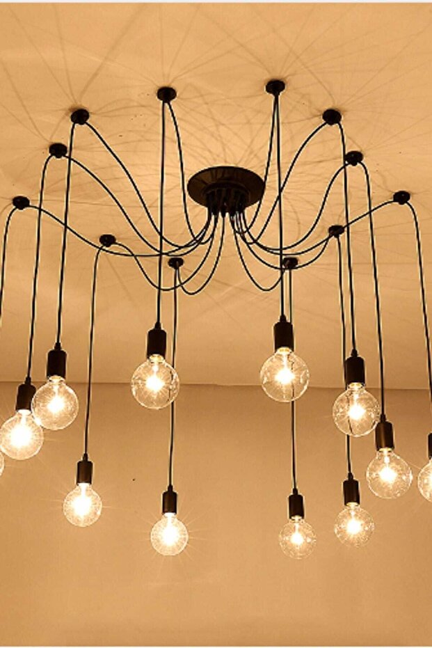 Örümcek Avize 12 Li Avize Modern Avize Salon Avize - 2