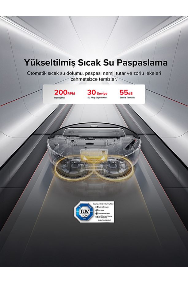 Saros Z70 Akıllı Robot Süpürge 22.000 Pa HyperForce Emiş Gücü - 8