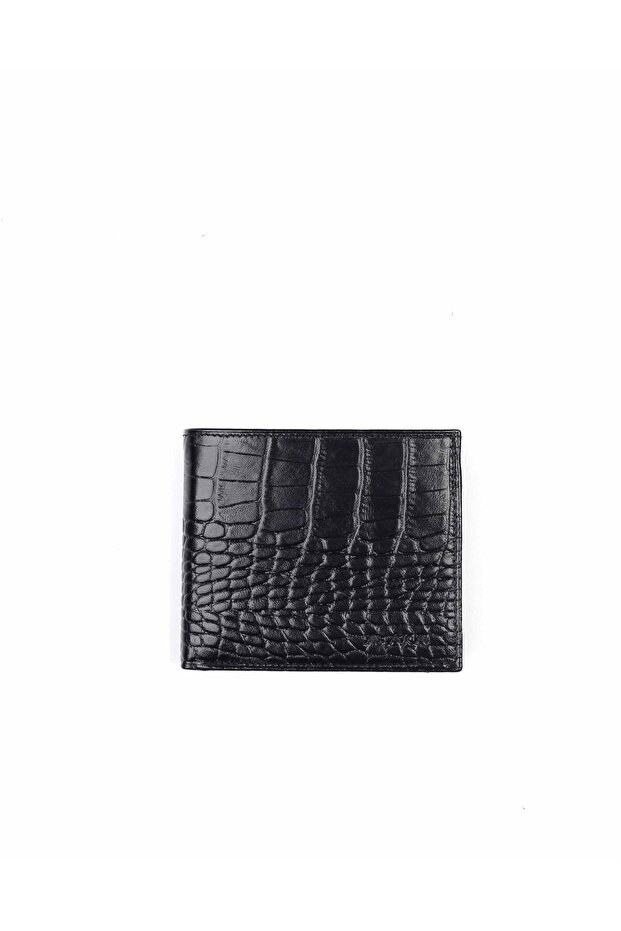 Leather Black Men's Wallet 537 -12