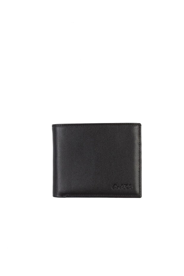 Leather Black Men's Wallet 619 -1