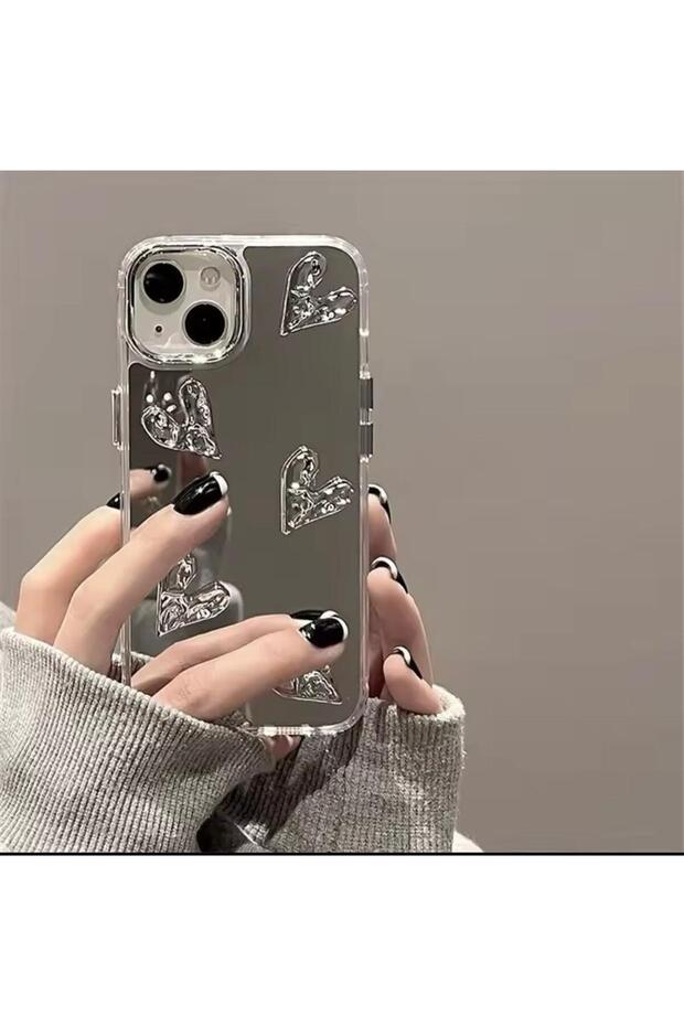 Xiaomi Redmi Note 14 Pro 4g Compatible Premier Mirrored Heart Elegant Series Case (Cover)