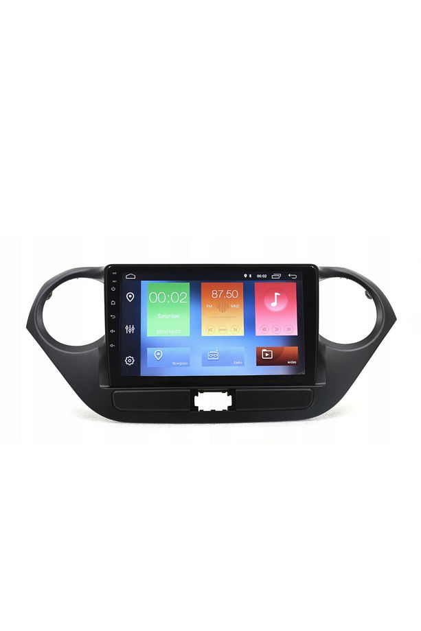 Hyundai i10 Araç Multimedya Android Ekran Carplay Navigasyon Double Teyp 4+64 9" 13-19 Black BLUEWAY - 3