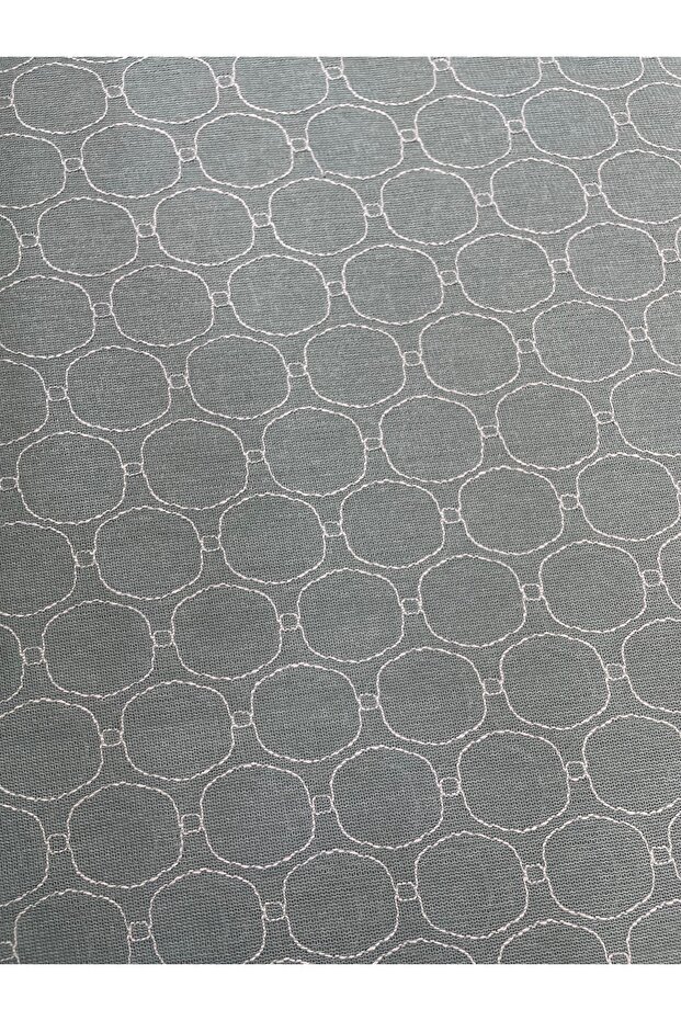 Geometric Patterned Fabric with Green Background on 135 cm Width |   Modern Upholstery & Decorative Fabric - 2