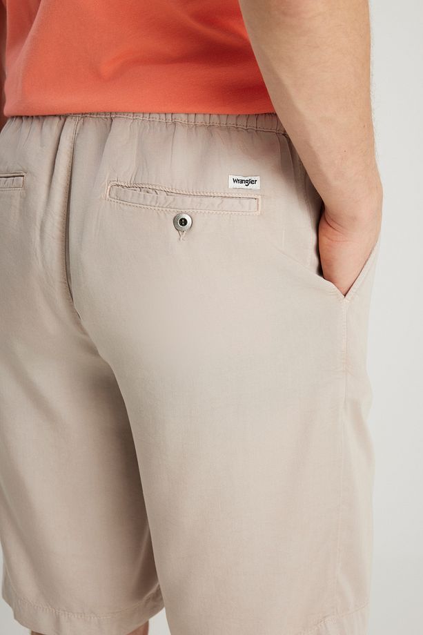 Regular Fit Normal Kesim Normal Bel Taş Rengi Yumuşak Dokulu Şort - 5