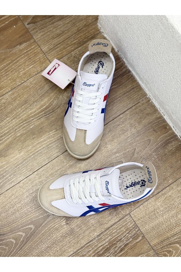 E E-3226 Hakiki Deri Düz Taban Sneaker Spor Ayakkabı Unısex - 3