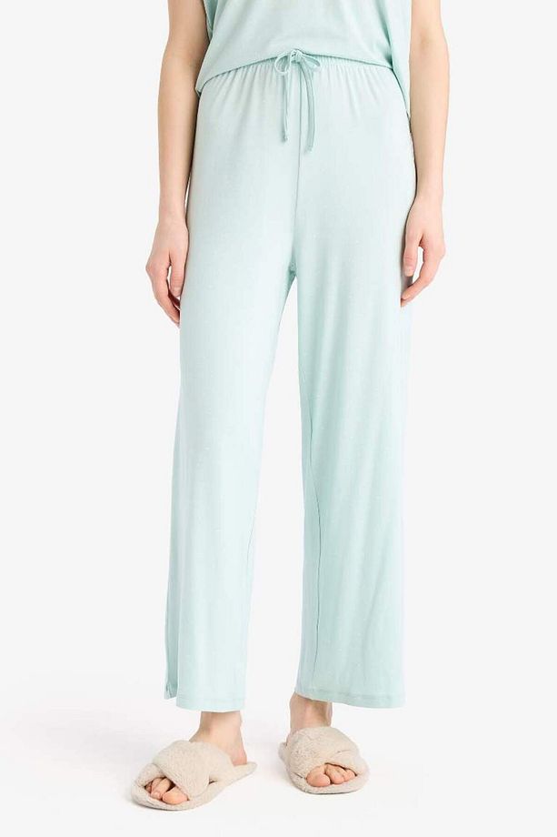 Pijama Takımı Viskon Kısa Kollu Üst Esnek Belli Uzun Alt-fall In Love E0264ax25sp - 7
