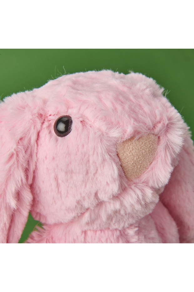 Soft Rabbit Figürlü Yastık - Pembe - 16x35 cm - 4