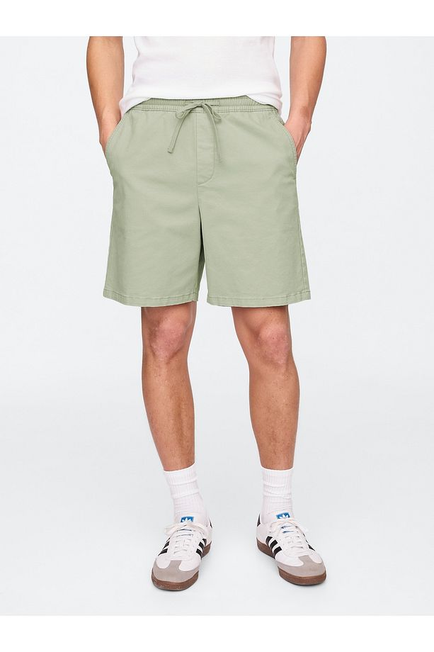 Erkek Yeşil Twill Şort - 5