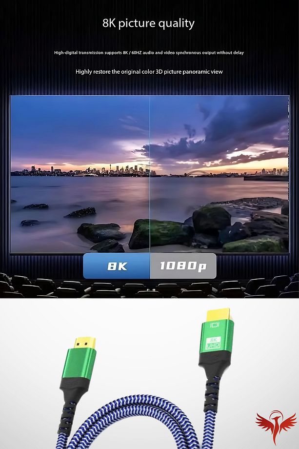 Displayport Kablo 2 Metre High Quality (DP to DP) 144Hz, 8K Monitör-Pc Görüntü Kablosu HQ 2mt - 2
