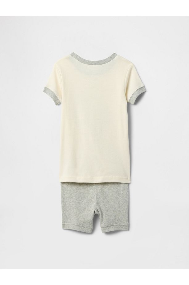Bebek Gri Dinozor Desenli Pijama Takımı - 3