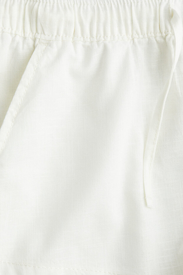 Keten Karışımlı Şort - 2