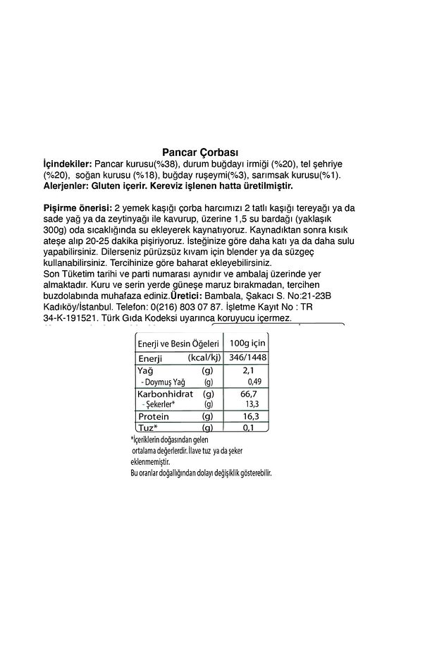  5'li Çorba Paketi (pancar, ıspanak, balkabaklı sebze çorbası, muhallebi, sebzeli pankek) - 3