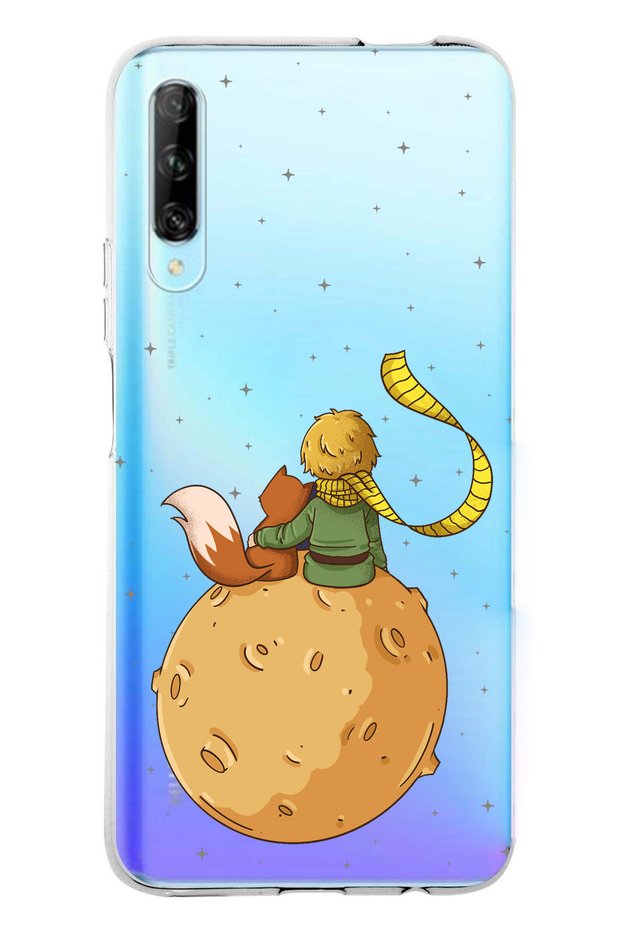 حافظة من السيليكون الشفاف متوافقة مع P Smart PRO Little Prince Planet Boa