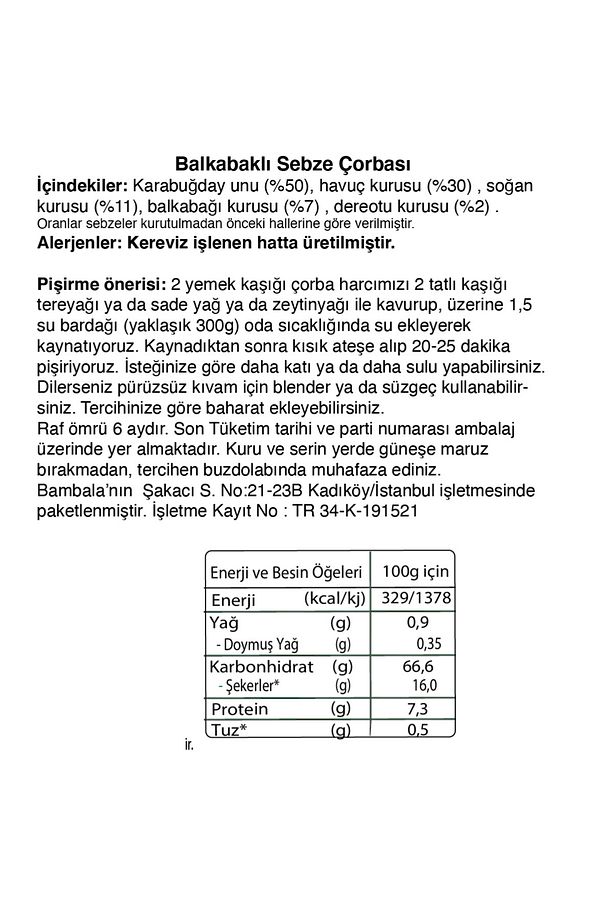  5'li Çorba Paketi (pancar, ıspanak, balkabaklı sebze çorbası, muhallebi, sebzeli pankek) - 7