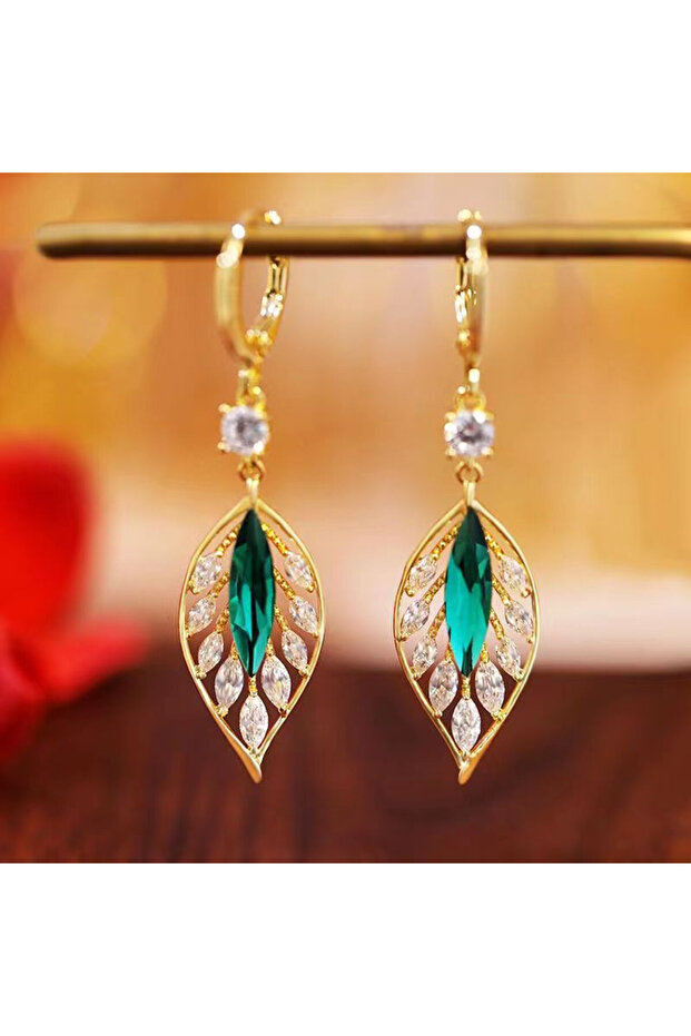 Sic Moda Leaf Earrings 5723B - 2