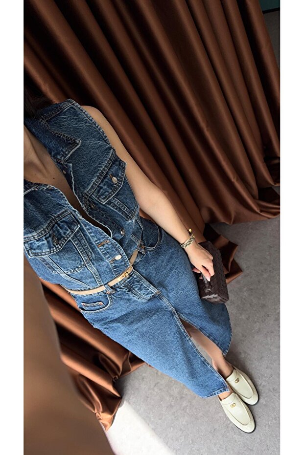 Rochie din denim - 4