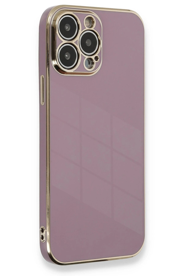 iPhone 13 Pro Max Case Volet Silicone - Purple Zngzr