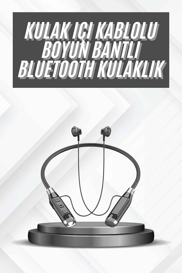 Bluetooth Kulaklık 120 Saat Kullanım Süresi Boyun Askılı Bluetooth Kablosuz Kulaklık - 1