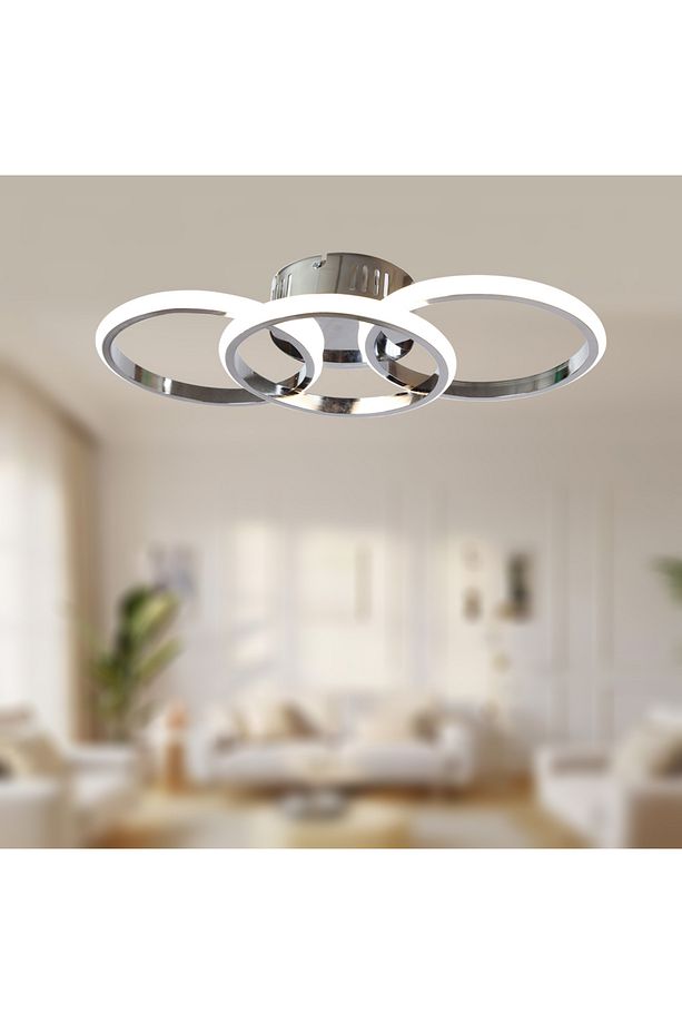 TT305-3-KR-GÜNIŞIĞI TT Aydınlatma ( GÜN IŞIĞI ) Krom Kaplama 3 lü Led Avize - 1