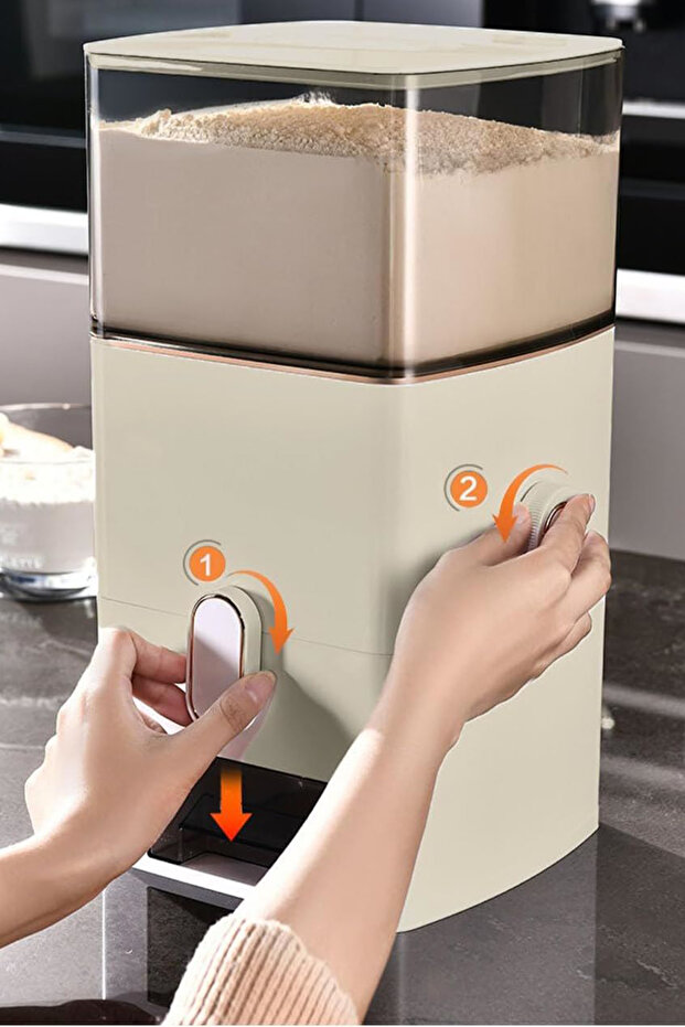 موزع حبوب وأرز صندوق حاوية تخزين - 2