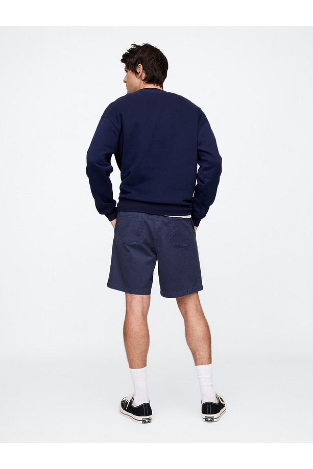 Erkek Lacivert Twill Şort - 6
