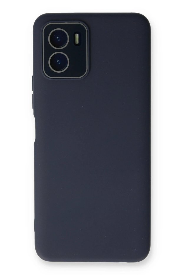 Vivo Y15S Case Launch Glass Cover - Navy Blue Sptgl