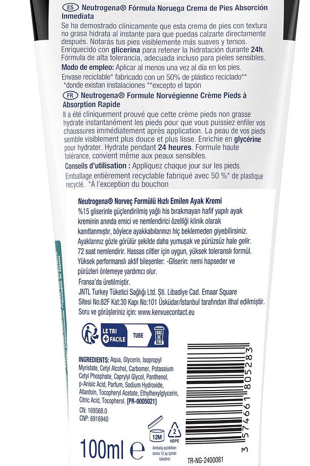 Hızlı Emilen Ayak Kremi 100 ml - 3
