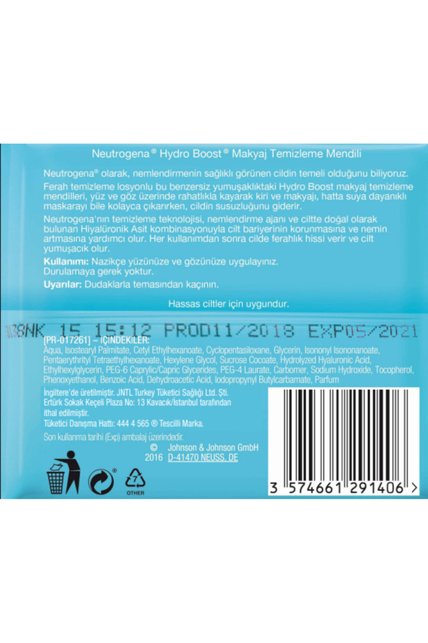 Hydro Boost Makyaj Temizleme Mendili - 2