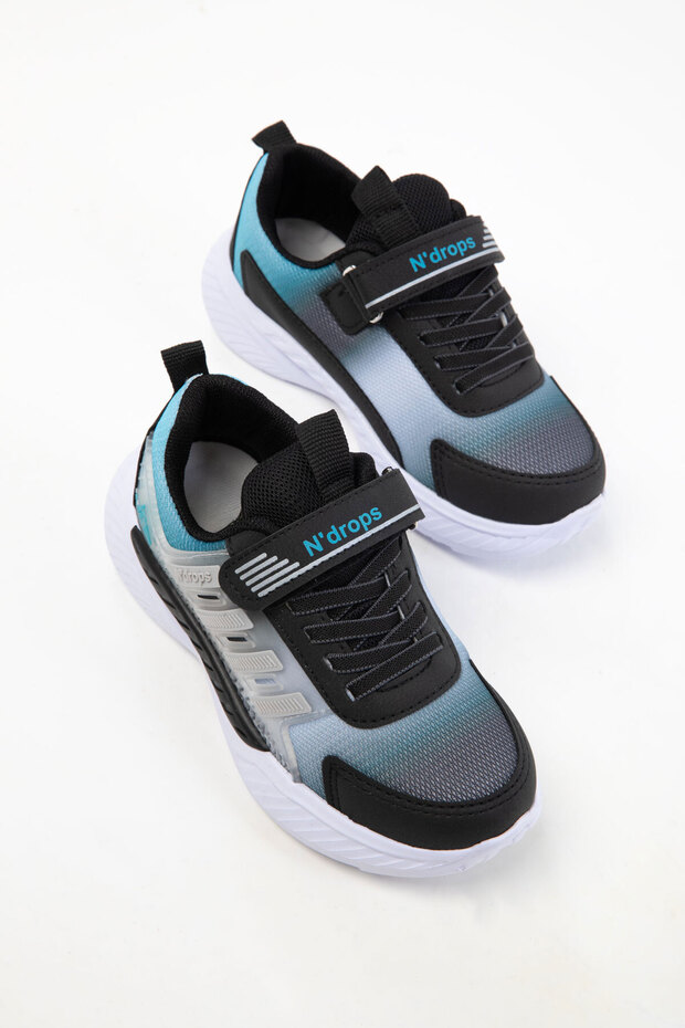 Czarno-zielone dziecięce trampki 20312 - 2