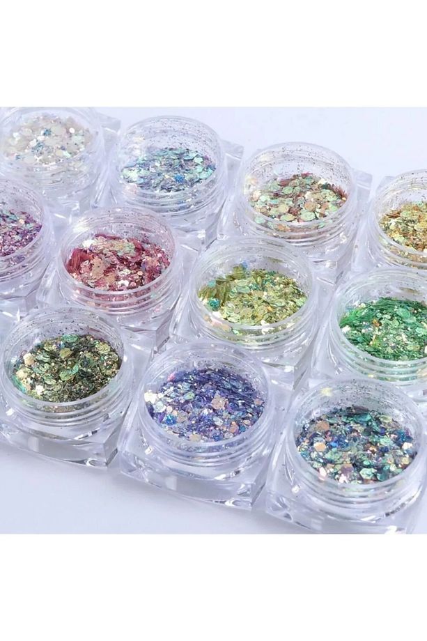 12 Li Mini Saklama Kutusu Boya Kutusu Boncuk Kutusu Pul Kutusu Küpe Kutusu Akrilik Organizer - 5