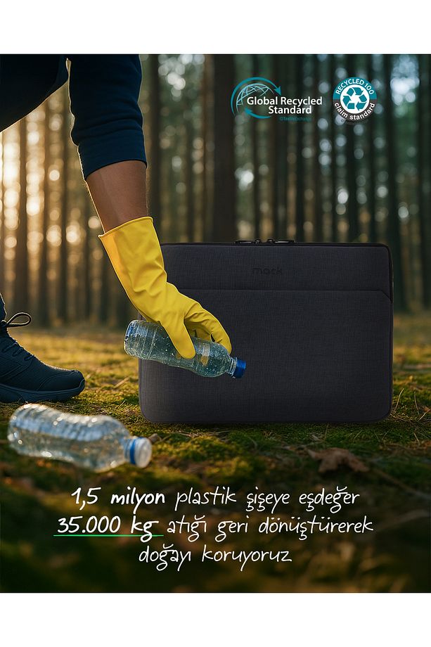 MCE-1504 14.1" NOVA Eco Notebook Sleeve Antrasit - 6