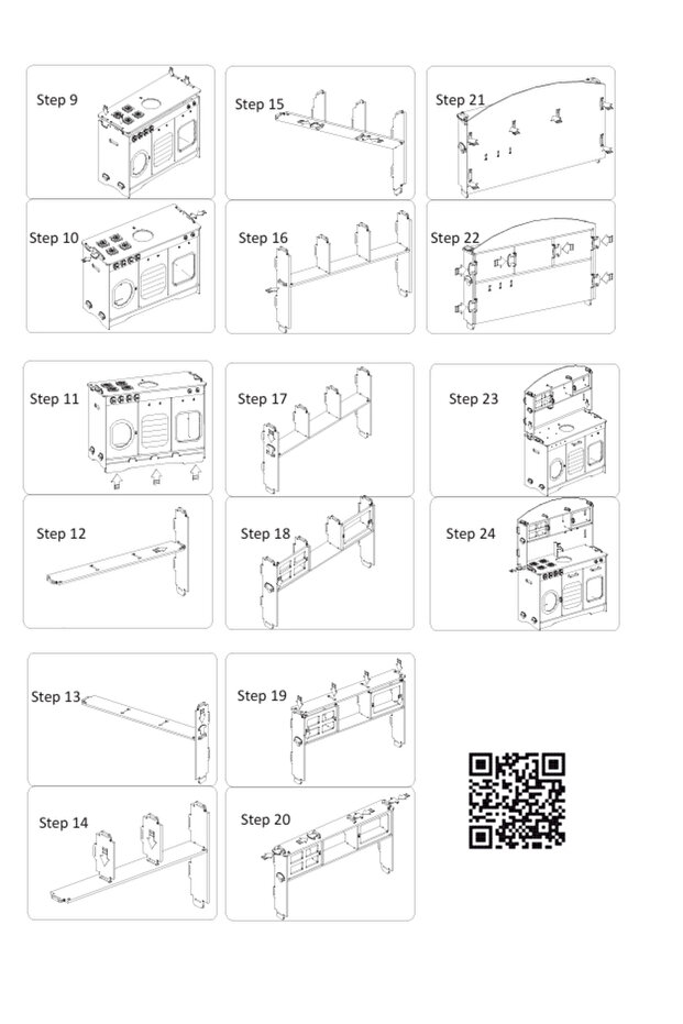 طقم مطبخ خشبي مطلي بطريقة مونتيسوري مع هدية إضاءة LED واحدة - 10