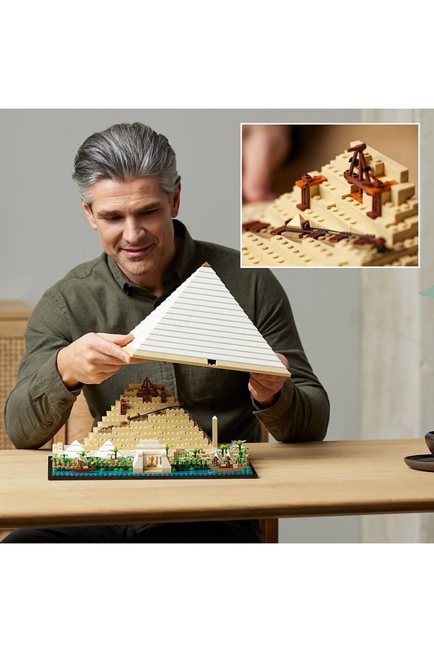 ® Architecture Keops Piramidi 21058 - 18+ Dekoratif ve Sergilenebilir Model Yapım Seti (1476 Pr) - 8