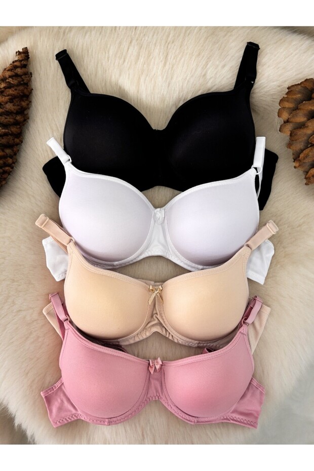 Жіночий набір бюстгальтерів для відновлення з 4-х частин з м'якими подушечками та підтримкою - 1