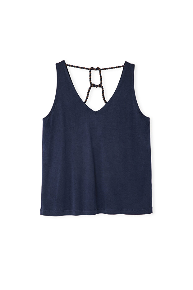 تي شيرت بخيط حلزوني متباين - 3