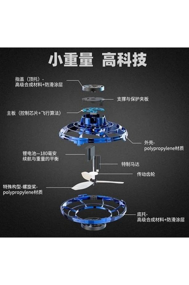 Xinh Flynova Ufo Fınterp Uçuş Uçuş Gyro Uçan Spinner Dekompresyon Oyuncak Yetişkin ve Çocuklar İçin - 4