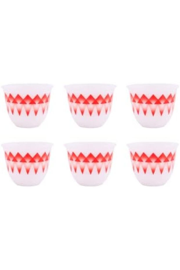 Java Mug Set (6 PIECES) Decorated With Sword Pattern, Size L, Multi-colors - 2