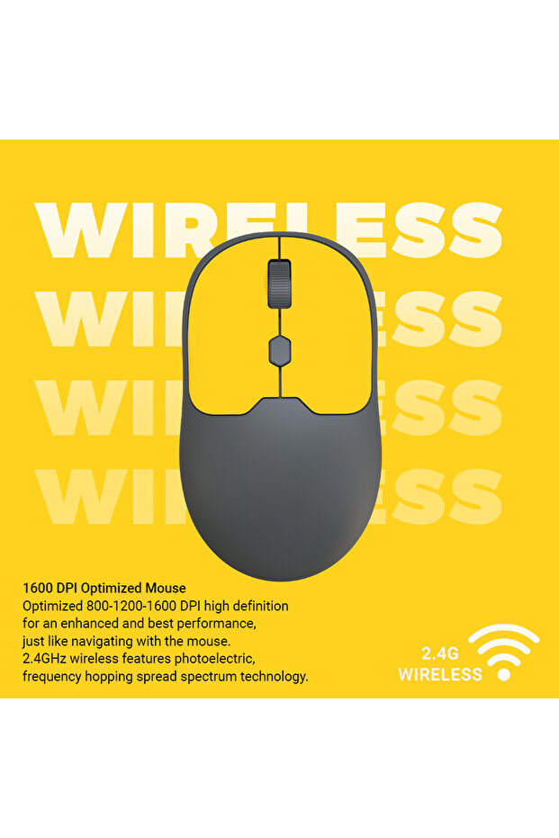 مجموعة لوحة مفاتيح لاسلكية بتقنية البلوتوث وماوس لاسلكي 2.4 جيجاهرتز - 3