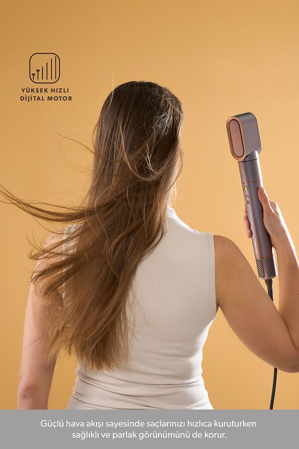 Hairmony 4606H Saç Kurutma ve Şekillendirme Seti Mor - 4