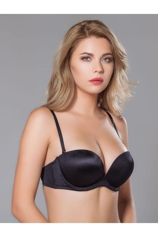 Kadın Siyah Ekstra Push Up Sütyen Ml105 - 1