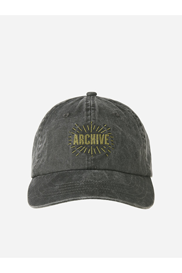 Denim Embroidered Cap - 4