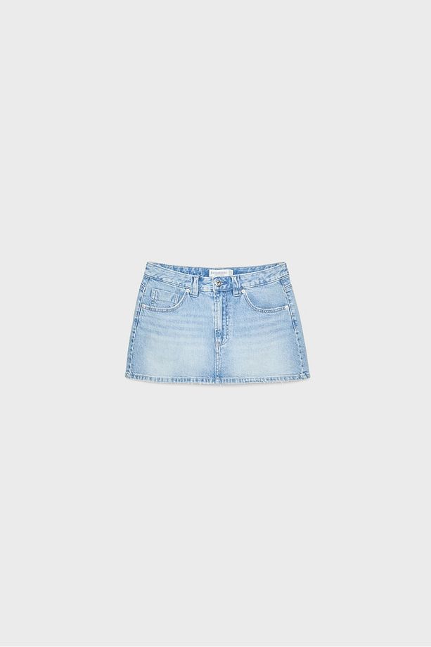 D62 Denim Şort Etek - 6