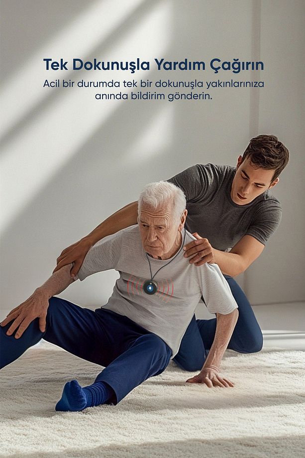 Akıllı Acil Yardım Butonu Yaşlı ve Hastalar İçin Tek Tuşla Bildirim - 3