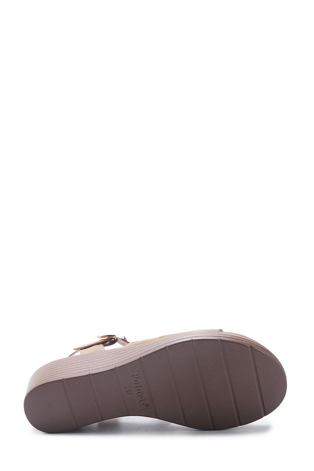 105513.Z5FX Camel Kadın Comfort Sandalet - 4