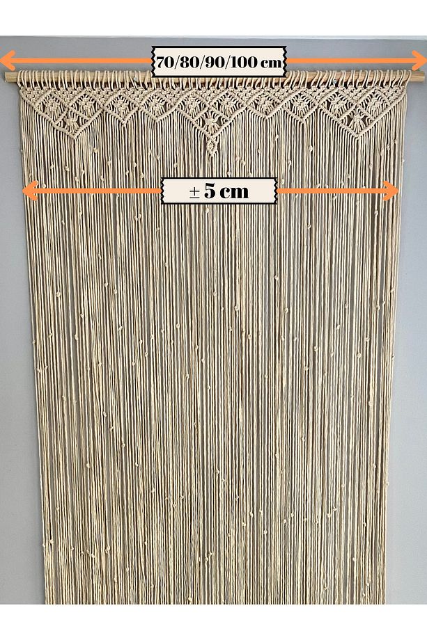 Makrome Kapı Perdesi Kapı Süsü - 3