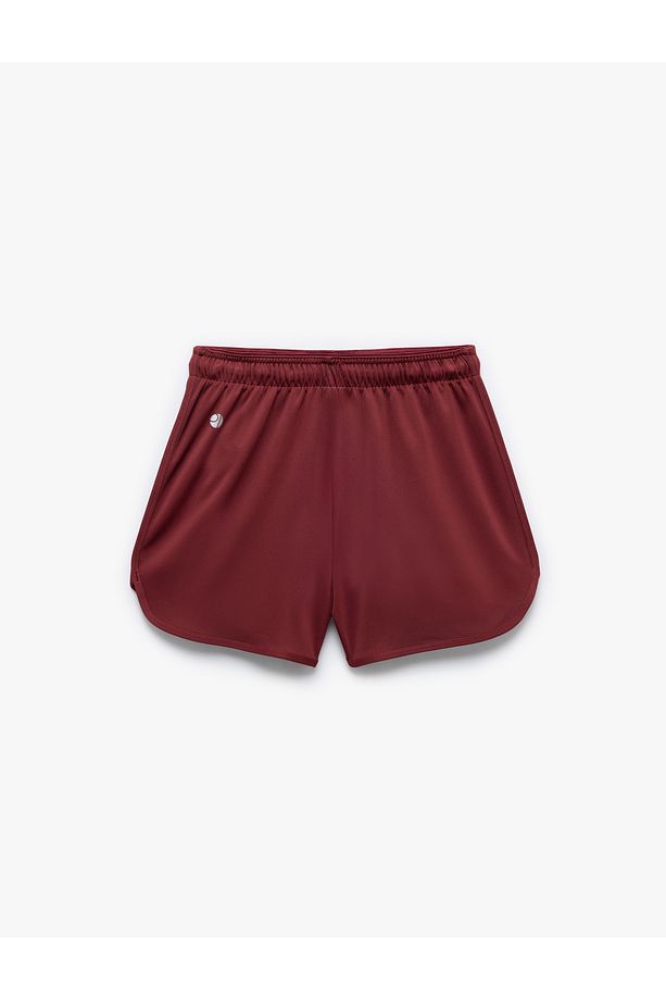 Yüksek Bel Rahat Kalıp Bağcıklı Mini Spor Şort - 4