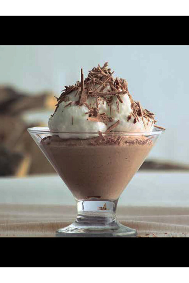 Glass Footed Ice Cream Bowl 165Cc (6 Pcs) Dessert Bowl Cre367
