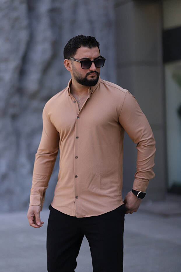 Men's Slim Fit Sweat-Absorbent Easy-Iron Breathable Shirt 2479