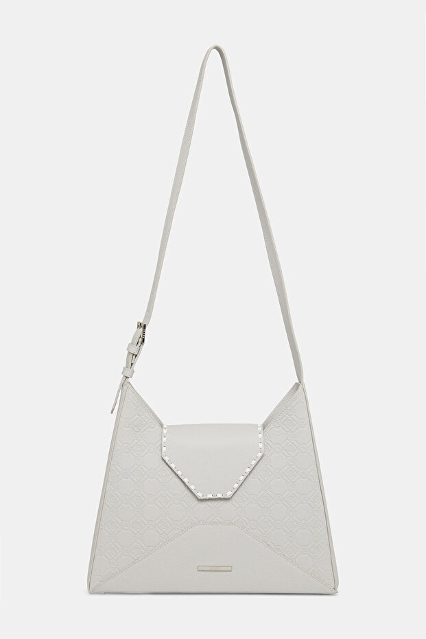 GRİ MONOGRAM DERİ ÇANTA - 2