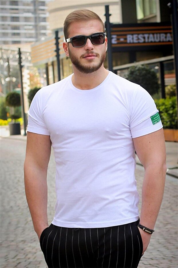 Basic λευκό μπλουζάκι 4005 - 1